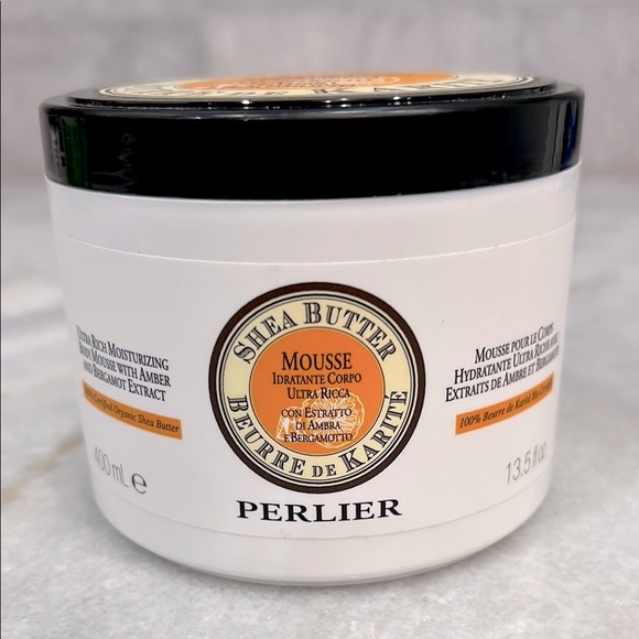 Perlier Shea Butter Ultra Rich Moisturizing Body Mousse w/Amber & Bergamot - Picture 1 of 6